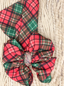 Toddler plaid bow
