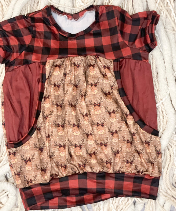 Rudolph shirt with pockets  5t