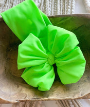 Load image into Gallery viewer, Neon green Swim bow