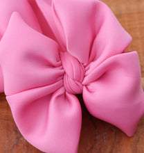 Load image into Gallery viewer, Rose pink Scuba bow