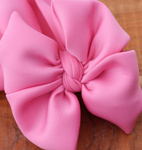 Rose pink Scuba bow